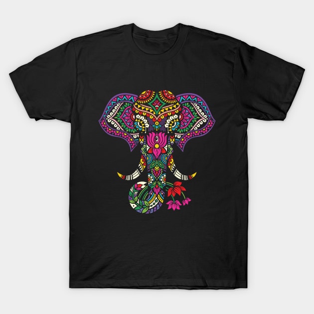 Elephant Art T-Shirt by vaicitriya